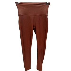Spanx Faux Leather Leggings Brown XL – High Rise Shaping Stretch